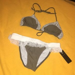 New Green and lace bikini